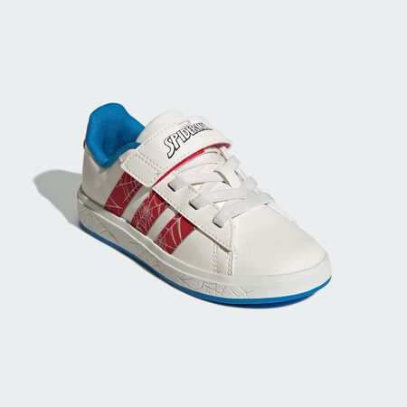 ADIDAS SPORTSWEAR adidas Marvel Spider-Man Grand Court Shoes Kids Cloud White / Pure Ruby / Bright Blue BABIES