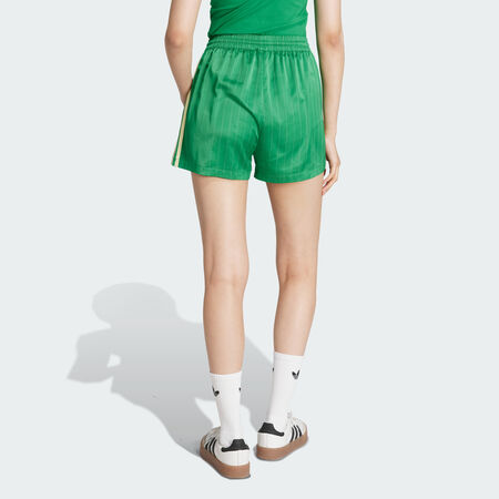 ADIDAS ORIGINALS adidas Originals Pin-stripe Satin Shorts Green WOMEN