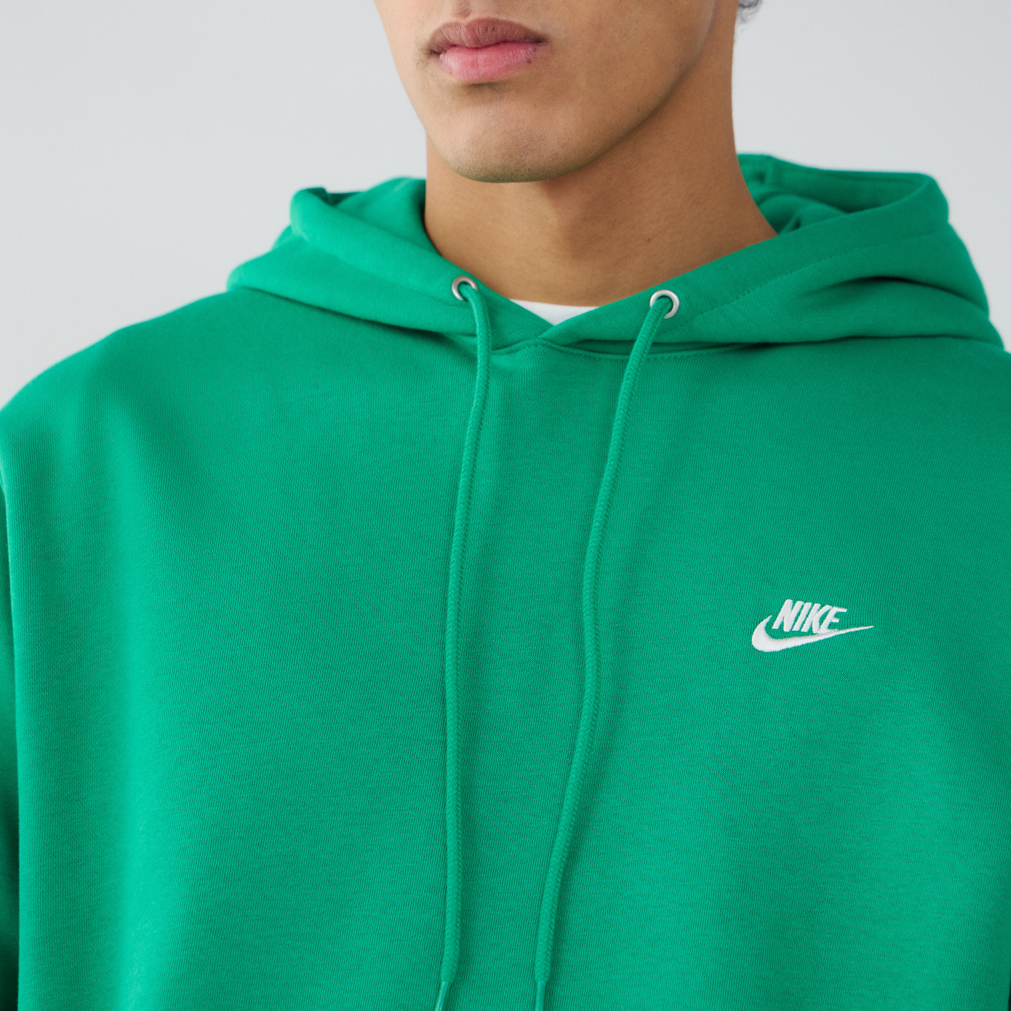 Hoodie Club Small Logo  Vert/blanc