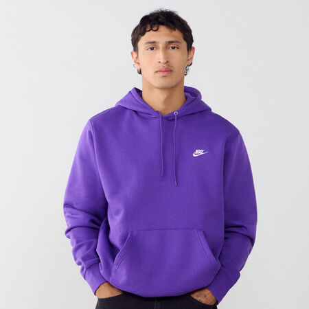 HOODIE CLUB SMALL LOGO : PURPLE/WHITE