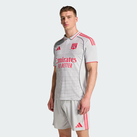 ADIDAS PERFORMANCE Troisième maillot Olympique Lyonnais 25/26 Light Solid Grey HOMME