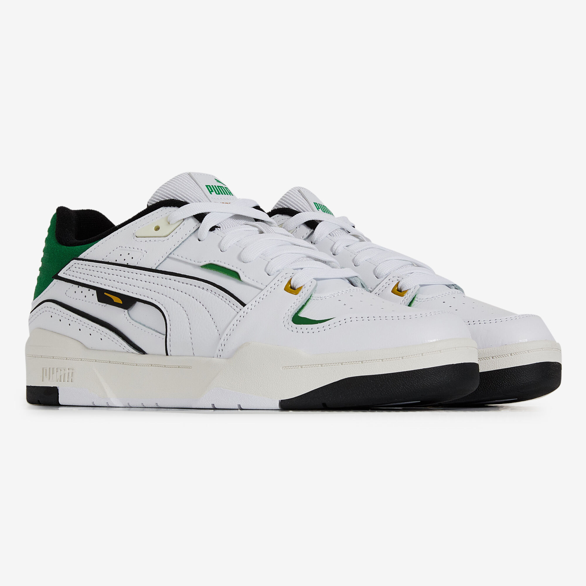 PUMA SLIPSTREAM BBALL WHITE GREEN SNEAKERS MEN Courir