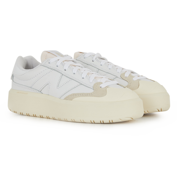 NEW BALANCE CT302 LEATHER BLANC BLANC SNEAKERS FEMME Courir