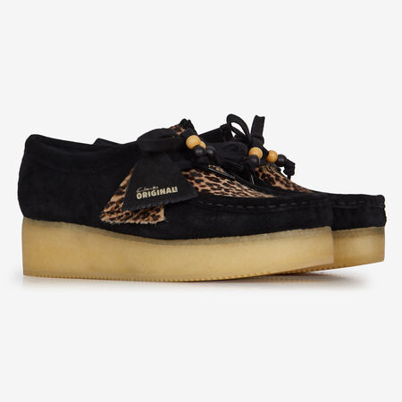 CLARKS wallabee WALLABEE CRAFT NOIR/MARRON FEMME