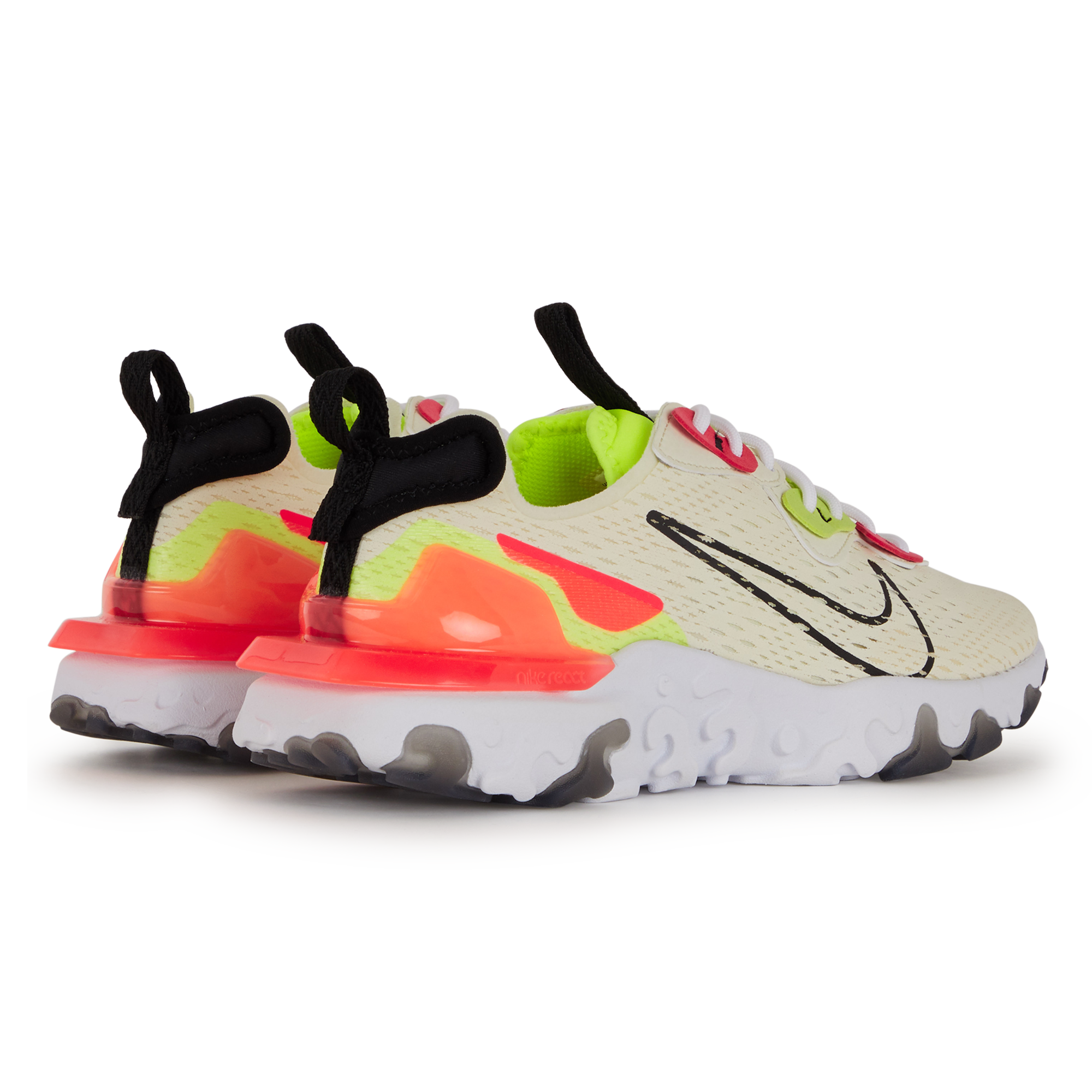 nike react jaune et blanche
