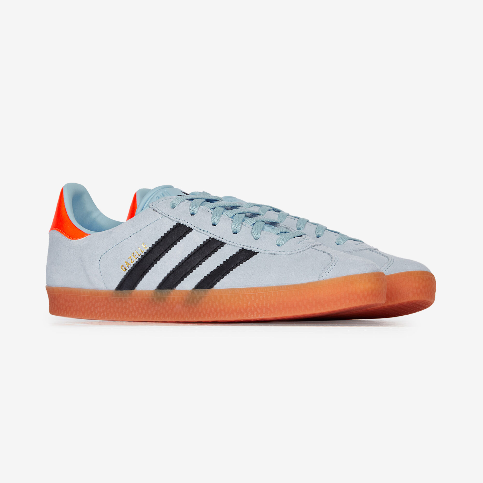 ADIDAS ORIGINALS GAZELLE BLEU NOIR SNEAKERS ENFANT LACETS Courir