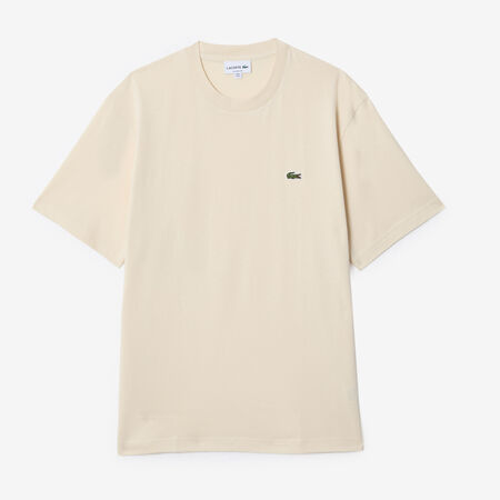 TEE SHIRT CLASSIC SMALL LOGO : BEIGE/GREEN