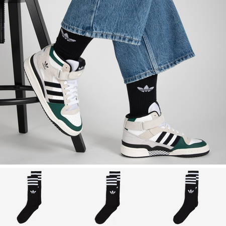 ADIDAS ORIGINALS CHAUSSETTES X3 CREW TREFOIL CHAUSSETTE MIXTE NOIR Courir