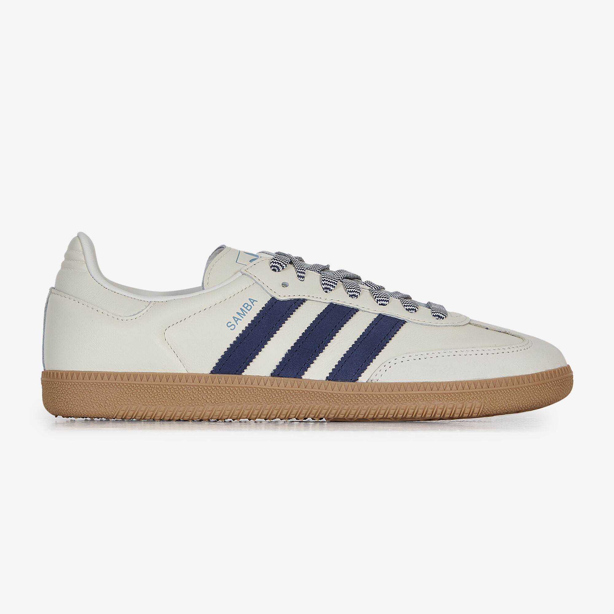 ADIDAS ORIGINALS SAMBA OG BEIGE NAVY BLUE SNEAKERS MEN Courir