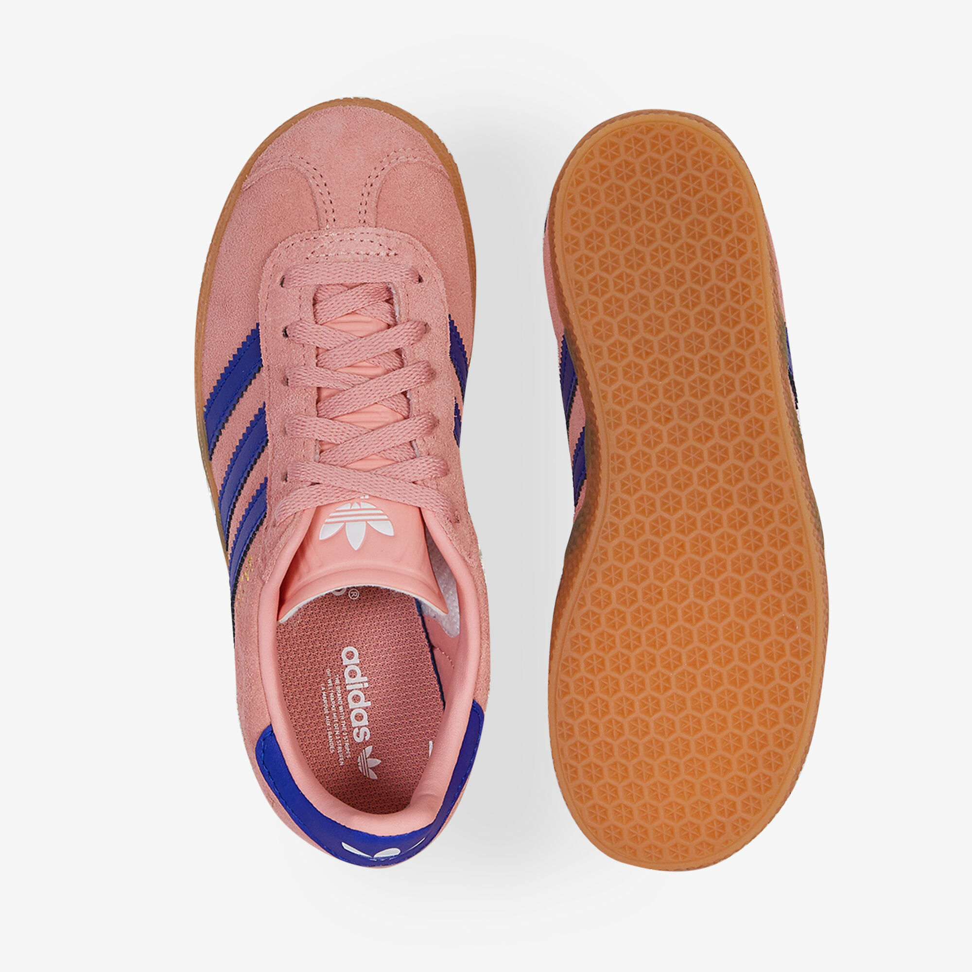 ADIDAS ORIGINALS GAZELLE ROSE BLEU SNEAKERS ENFANT LACETS Courir