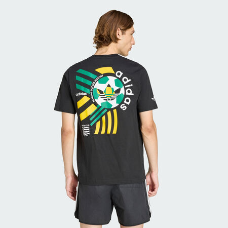 ADIDAS ORIGINALS Archive Football Graphic Tee Shirt Black MEN