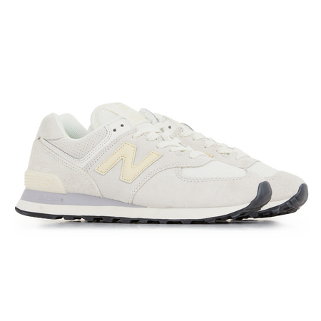 NEW BALANCE 574 SNEAKERS FEMME ECRU BEIGE LACETS Courir