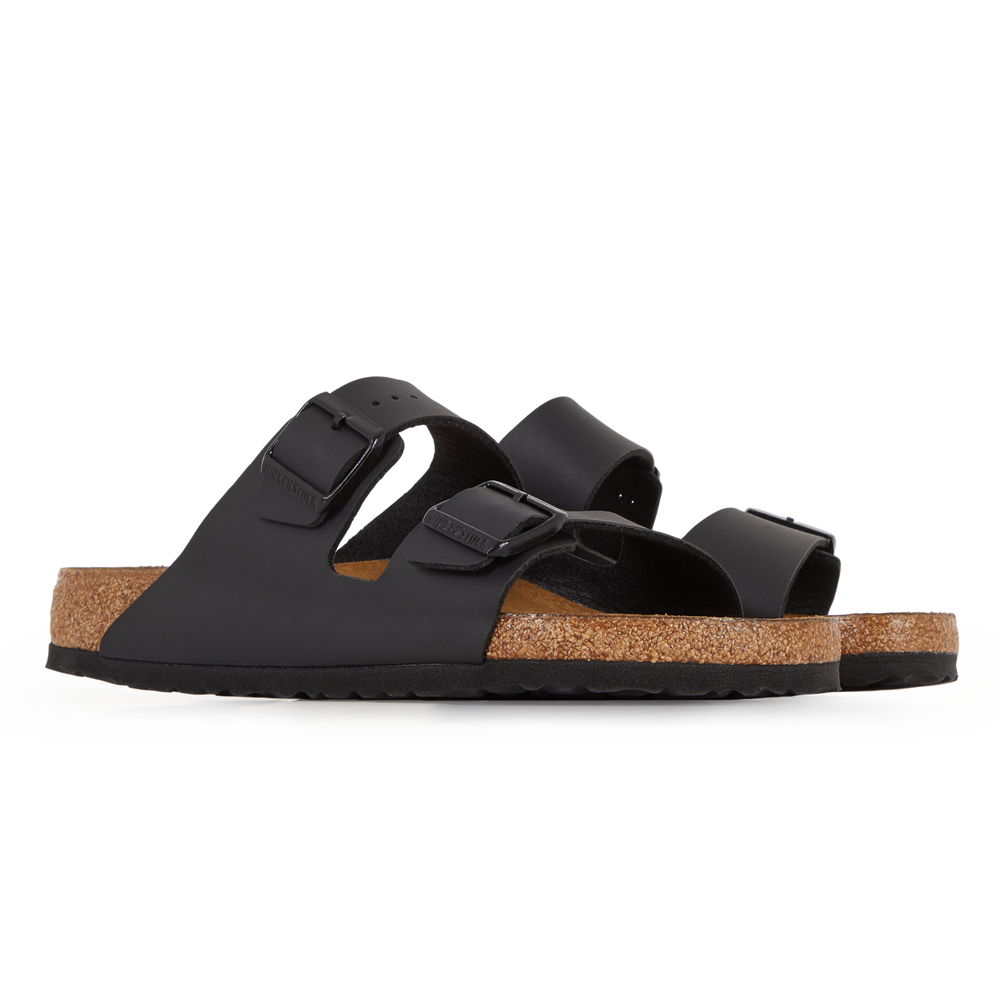 BIRKENSTOCK ARIZONA BIRKO FLOR ESTIVALES HOMME NOIR BEIGE A ENFILER SLIP ON Courir