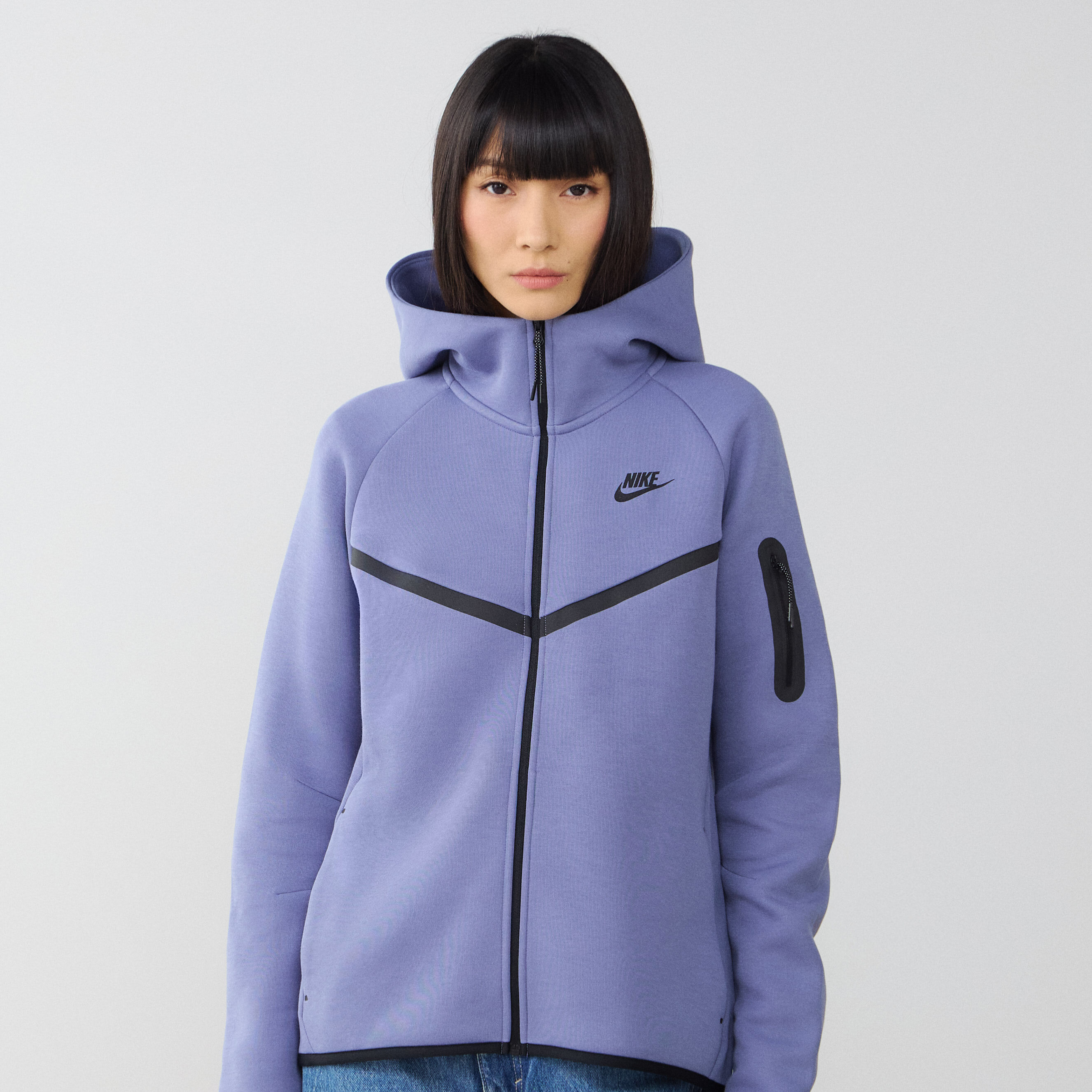 Sweat à capuche à zip Nike Sportswear Tech Fleece Windrunner pour femme