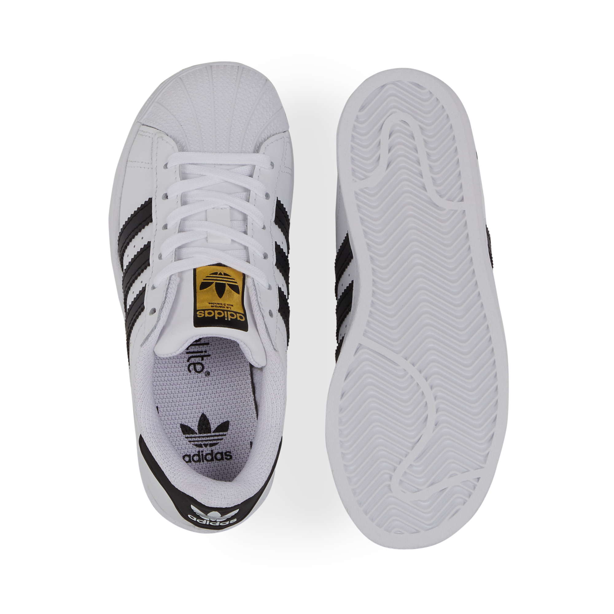 super star blanc noir