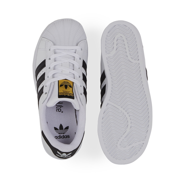 ADIDAS ORIGINALS SUPERSTAR BLANC NOIR OR SNEAKERS ENFANT