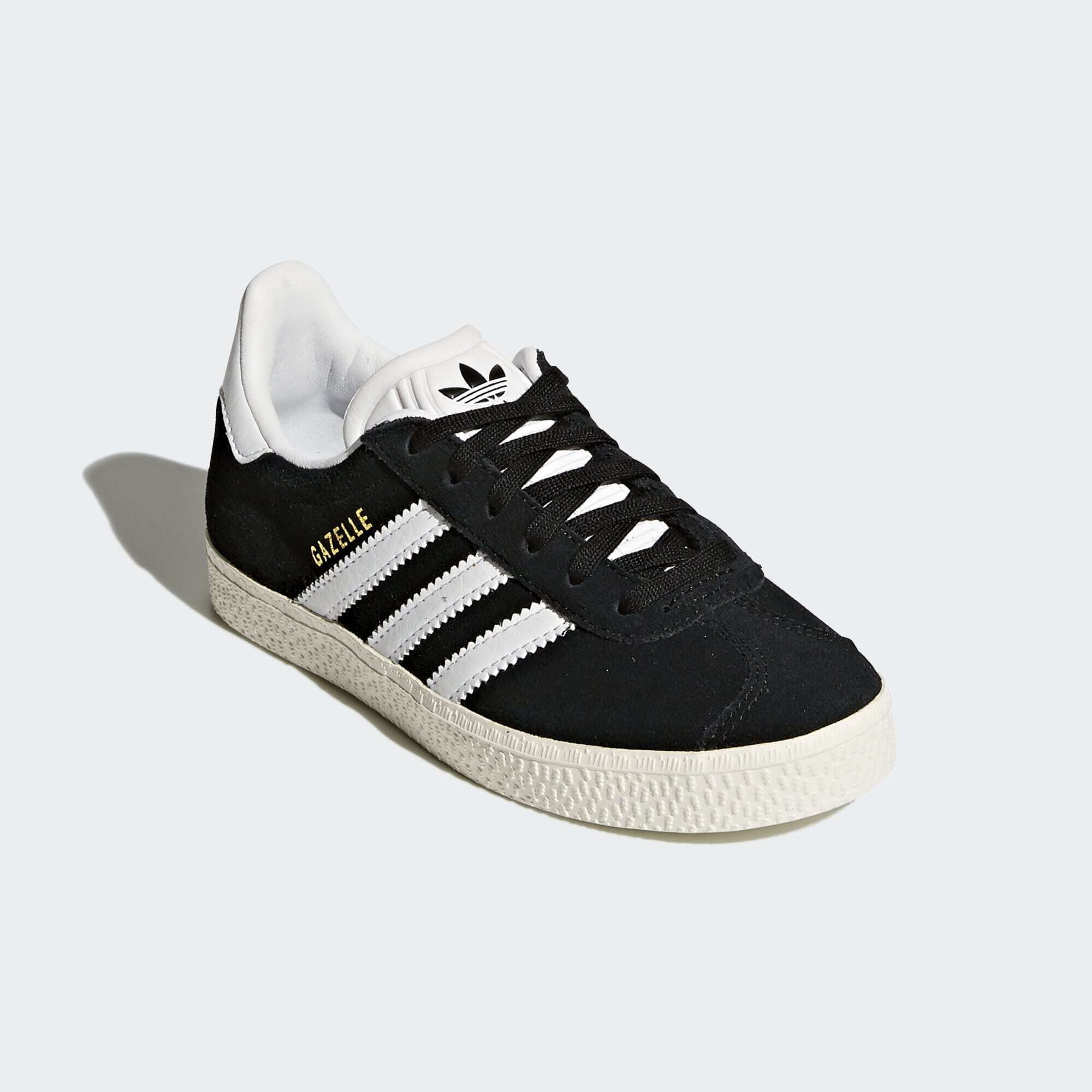 ADIDAS ORIGINALS GAZELLE SHOES Core Black Footwear White Gold