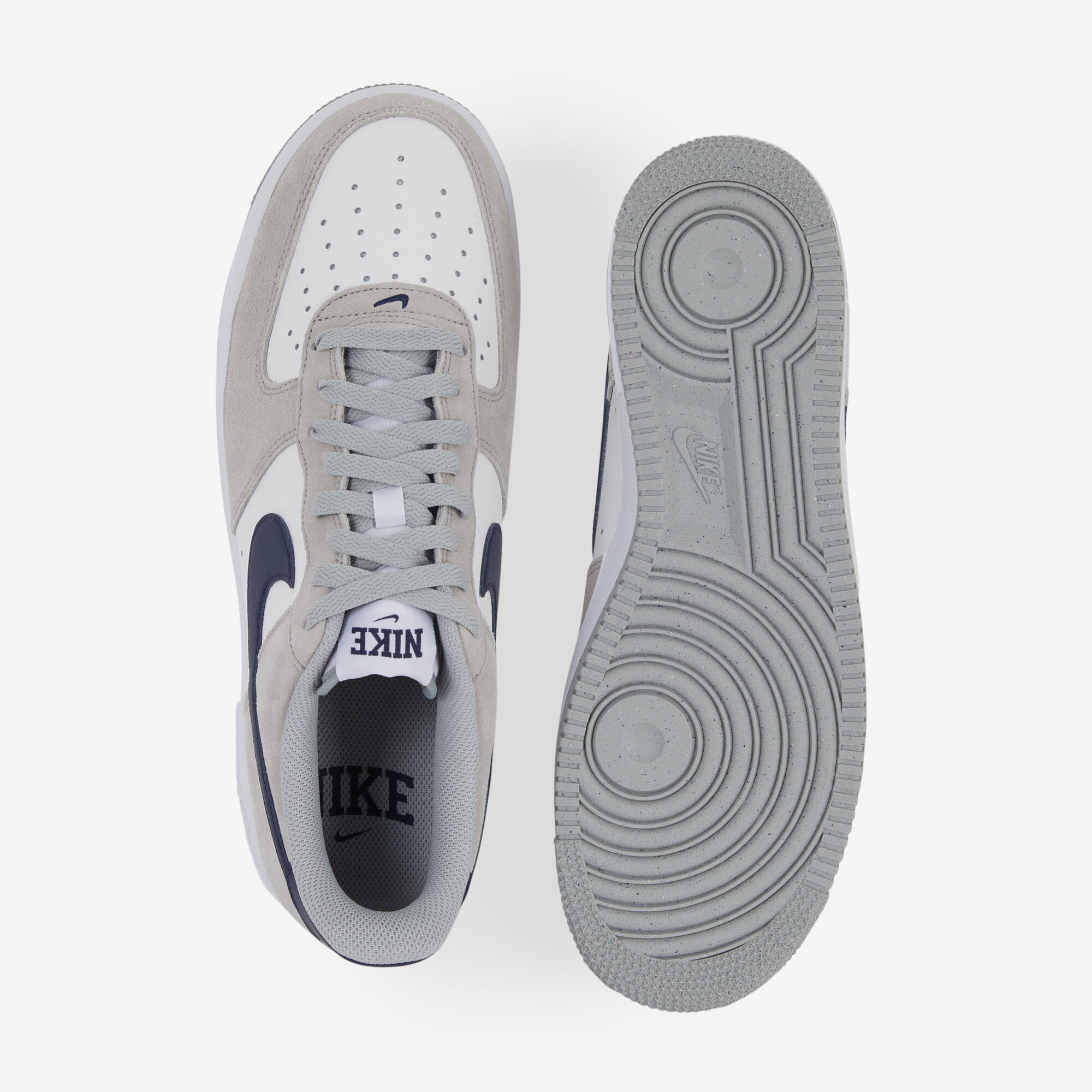 NIKE AIR FORCE 1 LOW GEORGETOWN SNEAKERS HOMME GRIS BLEU LACETS Courir