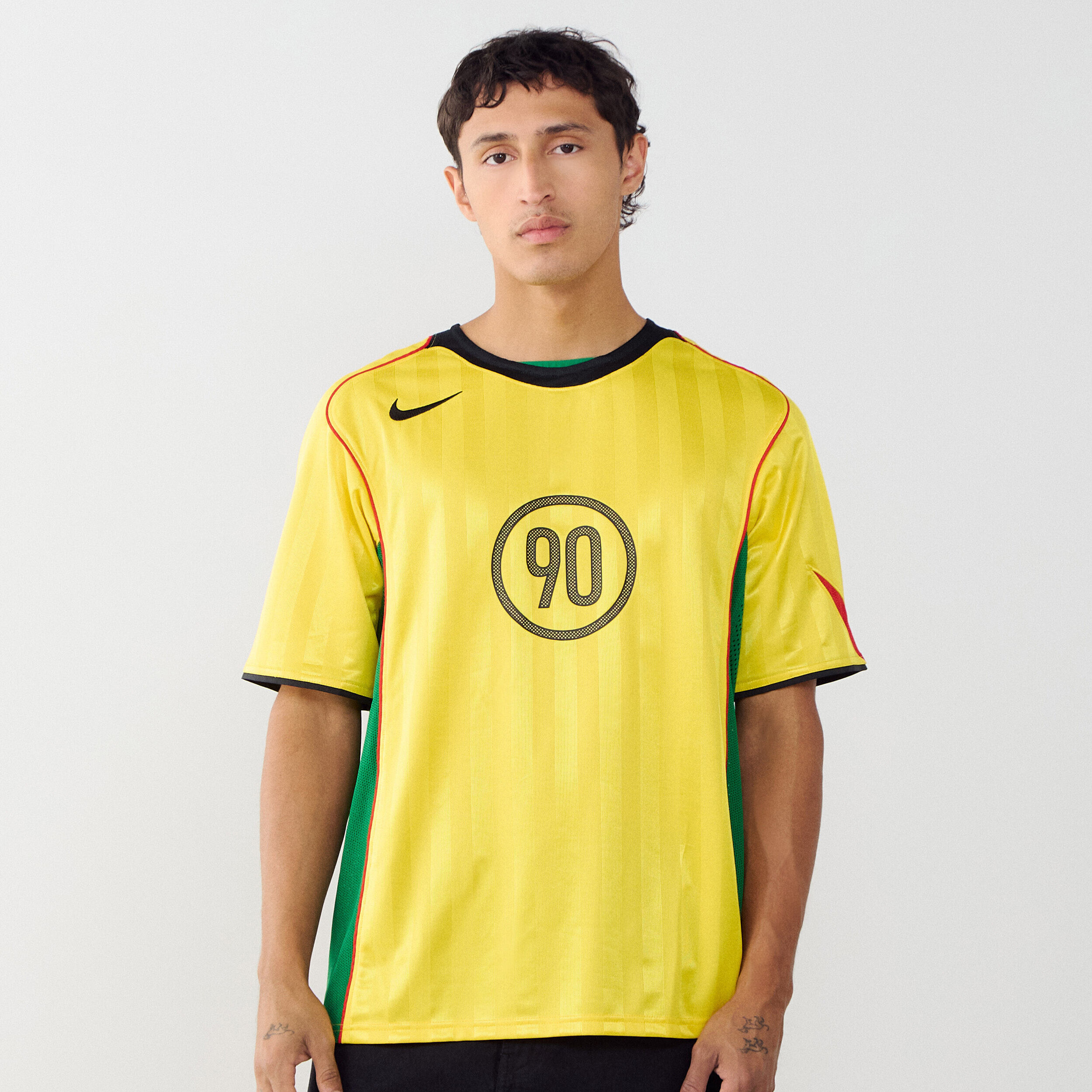 NIKE JERSEY T90 ENERGY YELLOW/GREEN - TEE-SHIRT MEN | Courir.com