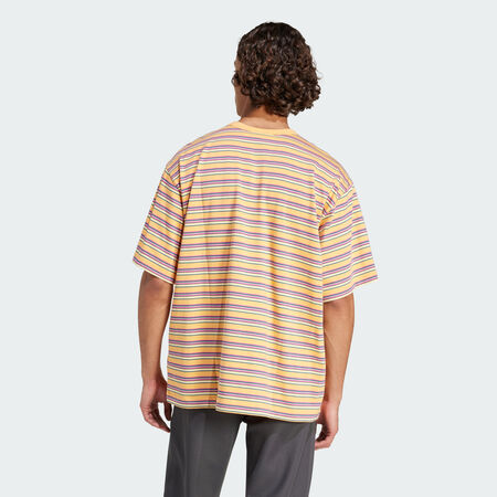 ADIDAS ORIGINALS adidas Originals Stripe Tee Multicolor / Tech Green / Green / Almost Yellow MEN