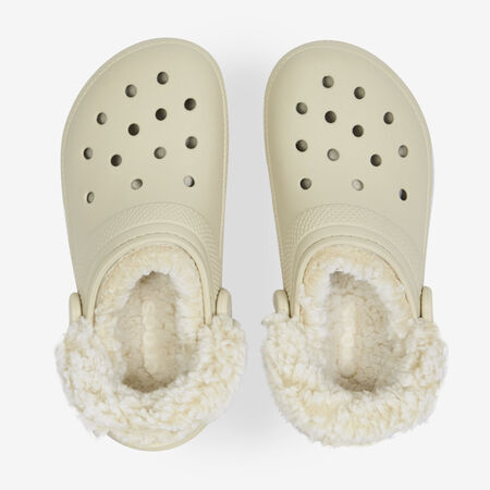 CROCS FLEECE LINED CLOG BLANC FEMME