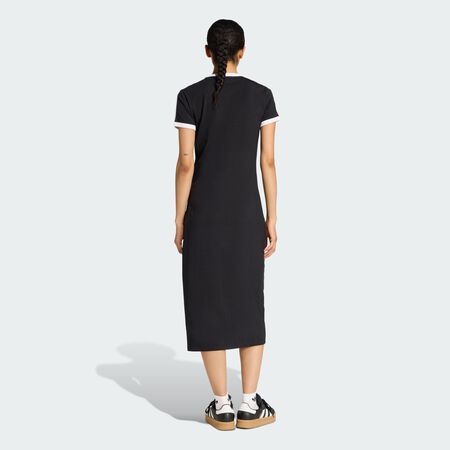 ADIDAS ORIGINALS 3 STRIPES DRESS (SLIM) Black / White WOMEN