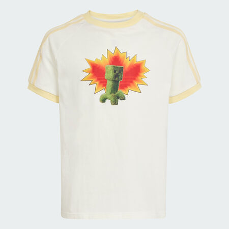 ADIDAS ORIGINALS adidas Originals x Minecraft Graphic Tee Off White / Almost Yellow JUNIOR