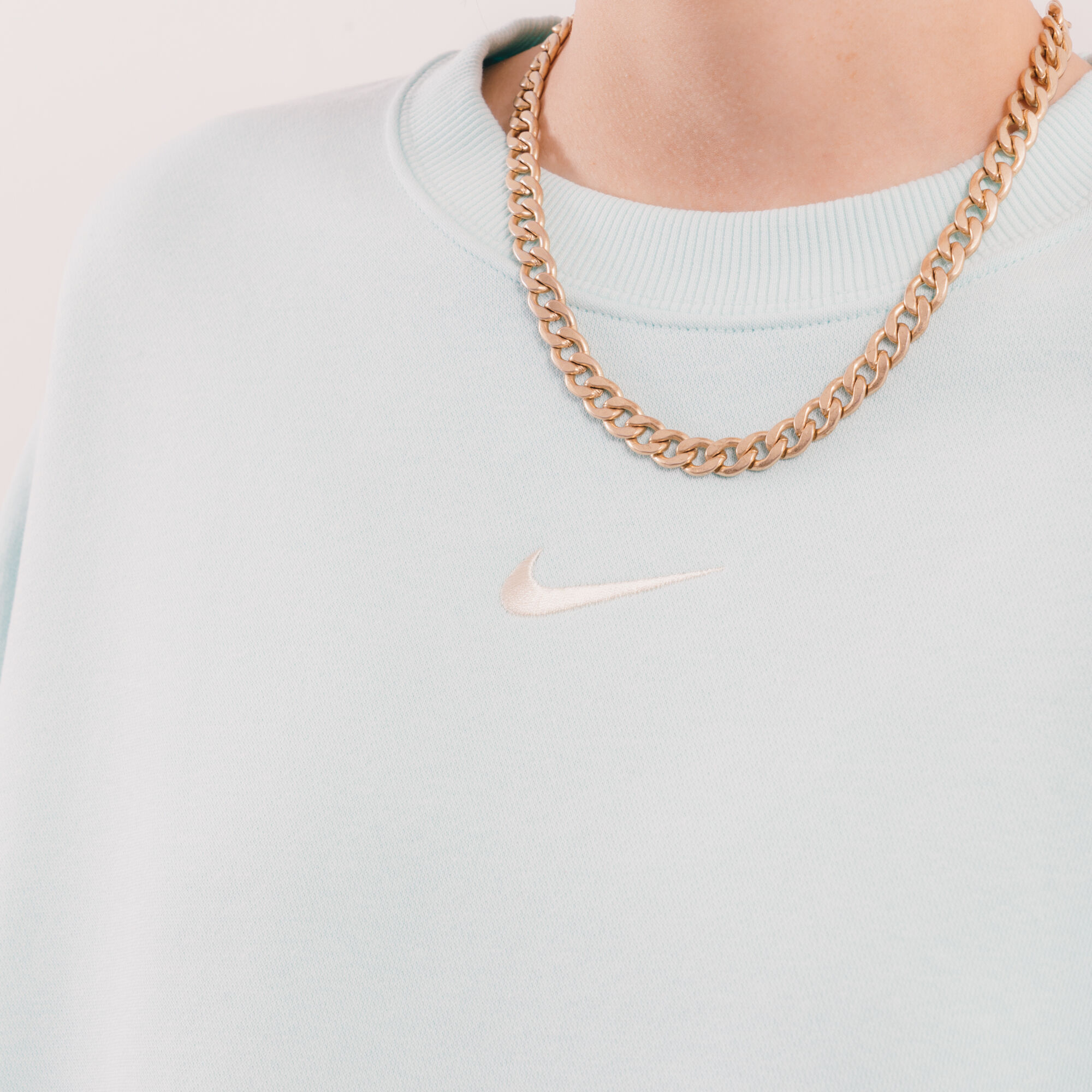 Nike gold chain sweatshirt clearance