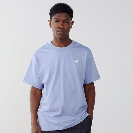 NEW BALANCE TEE SHIRT SMALL LOGO BLEU/BLANC HOMME