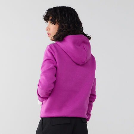 NIKE HOODIE CLUB CENTERED LOGO PURPLE/WHITE WOMEN
