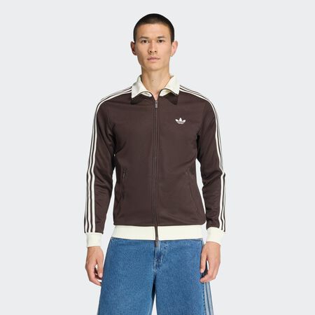 ADIDAS ORIGINALS VESTE DE SURVÊTEMENT CLASSIQUE Aurora Coffee / Off White HOMME