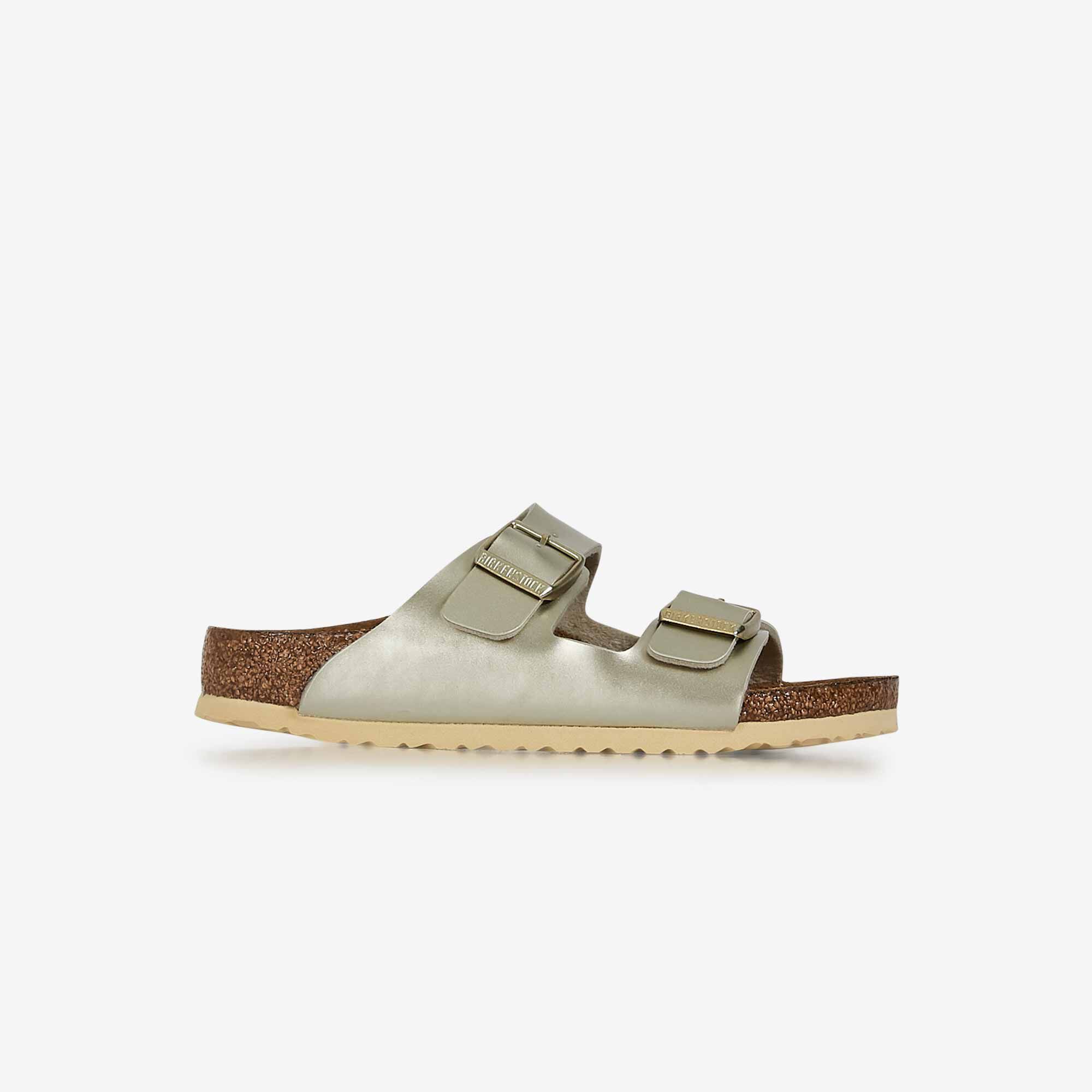 Birkenstock arizona washed metallic cream gold 2025