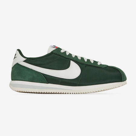NIKE cortez CORTEZ NYLON VERT/BEIGE HOMME