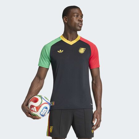 ADIDAS ORIGINALS JERSEY JAMAICA JFF PRESHI A BLACK MEN