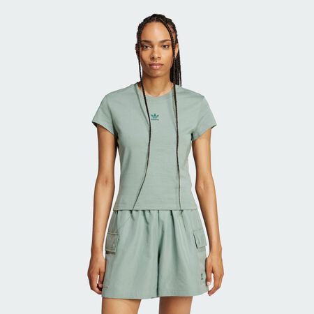 Essentials Slim Tee : Silver Green