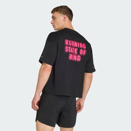 ADIDAS PERFORMANCE T-shirt adi365 Cheering Black / Shock Pink MIXTE