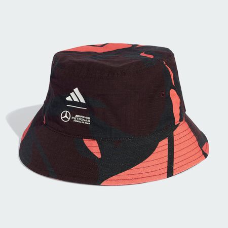 ADIDAS ORIGINALS Mercedes - AMG Petronas Formula One Team Summer Pack Bucket Hat Turbo / Aurora Ruby / Black UNISEX