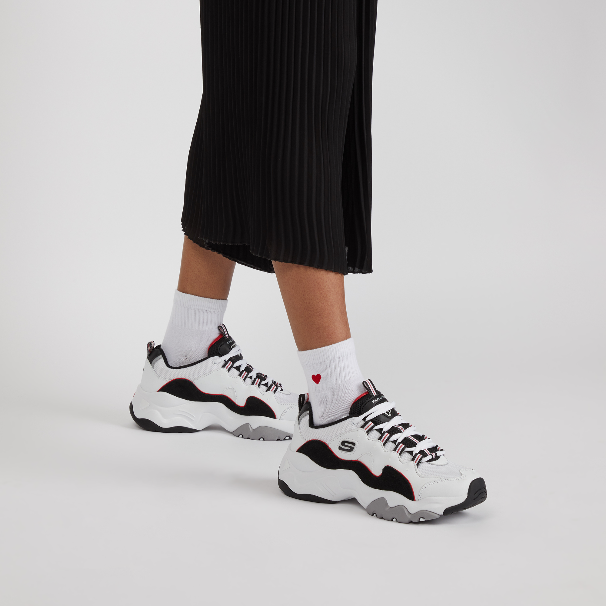 skechers d'lites 3 rouge