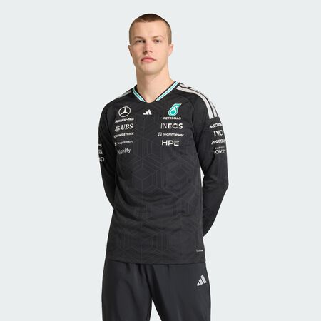 MAILLOT MANCHES LONGUES MERCEDES - AMG PETRONAS FORMULA 1 TEAM DRIVER AUTHENTIC : Black