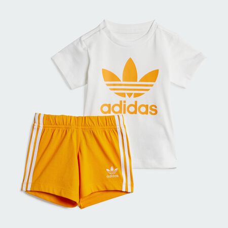 ADIDAS ORIGINALS Shorts Tee Set Kids Eqt Orange / White TODDLERS