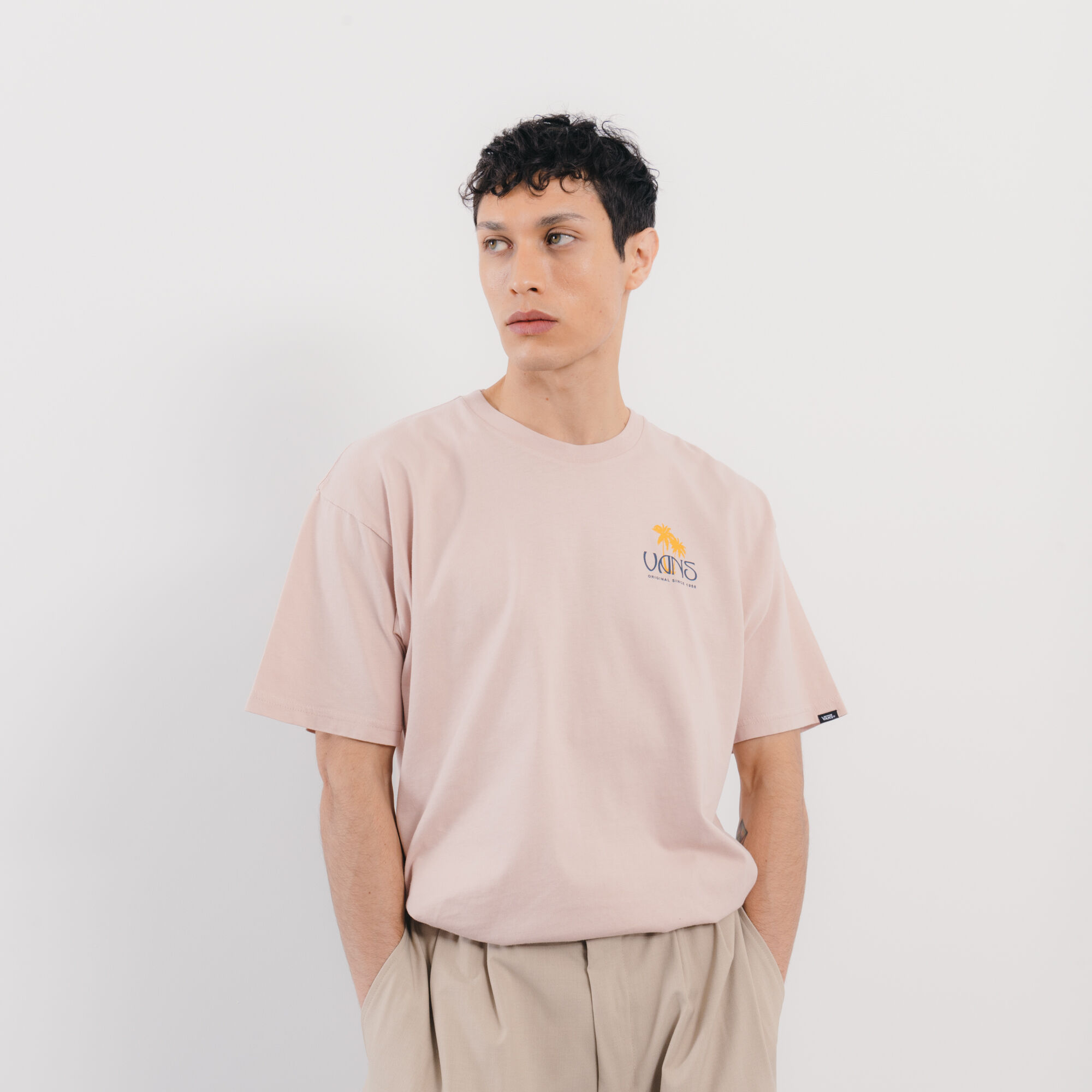 T shirt hotsell vans homme rose
