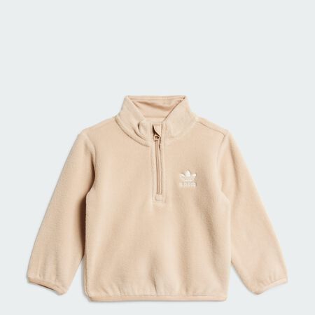 ADIDAS ORIGINALS Sweat-shirt demi-zip polaire Enfants Magic Beige BÉBÉ
