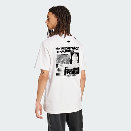 ADIDAS ORIGINALS T-SHIRT GRAPHIQUE PARIS SUPERSTAR White HOMME