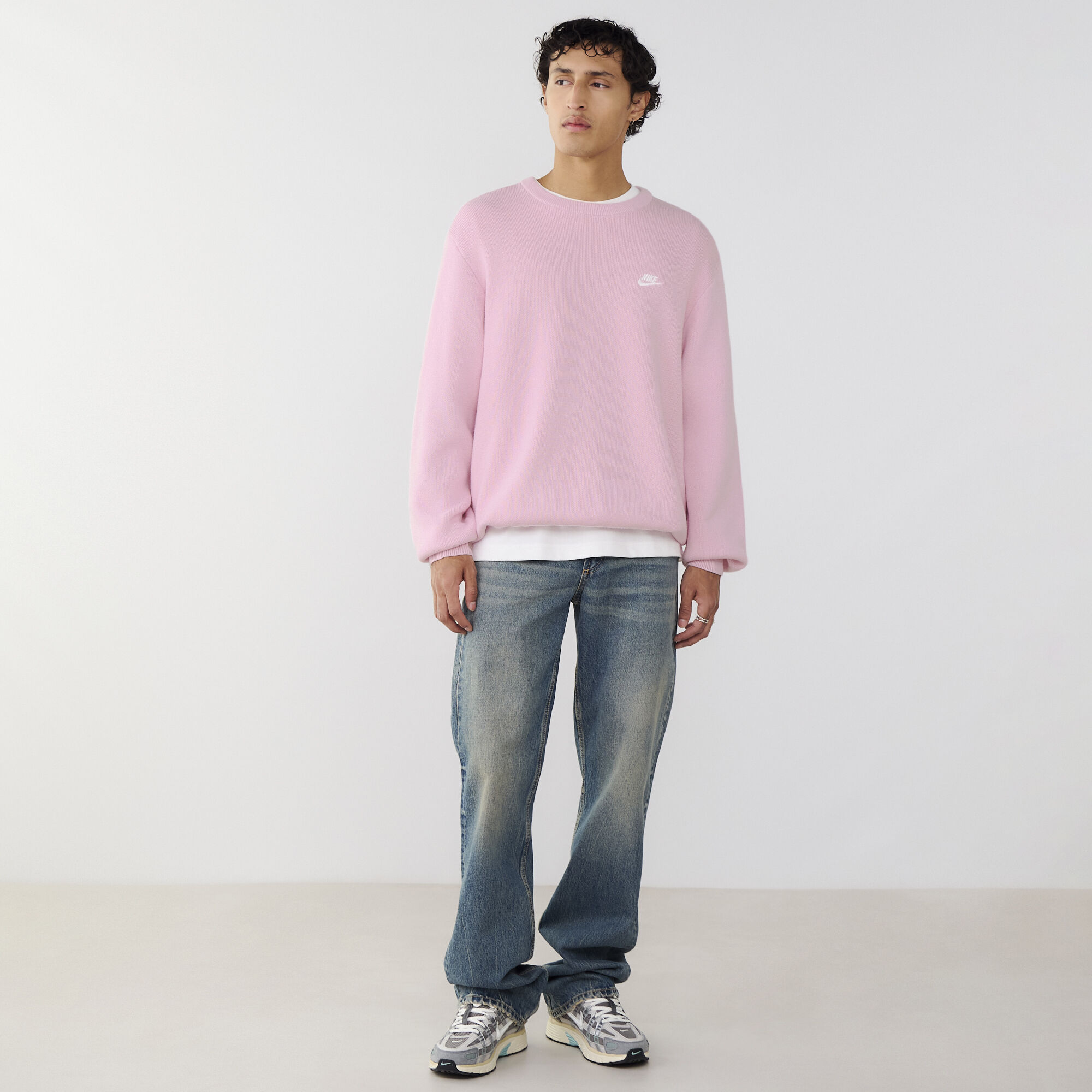 Sweat Crew Club  Rose/blanc