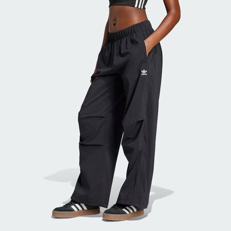 ADIDAS ORIGINALS Essentials Ripstop Parachute Pants Black WOMEN