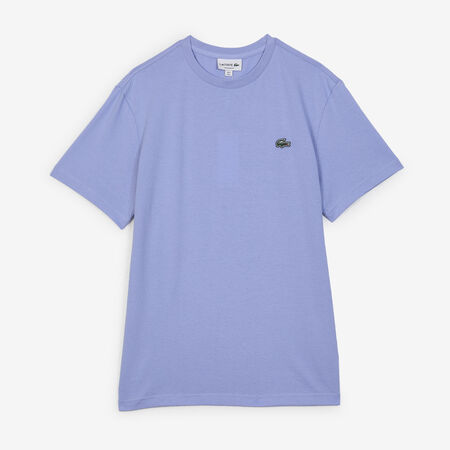 LACOSTE TEE SHIRT CLASSIC SMALL LOGO SL BLEU/VERT HOMME