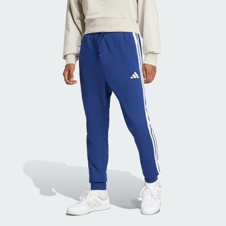 ADIDAS ORIGINALS Essential 3-Stripes French Terry Pants Dark Blue / White MEN