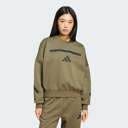 ADIDAS ORIGINALS adidas Z.N.E. Sweatshirt Olive Strata WOMEN