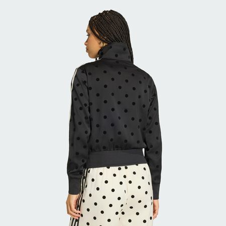 ADIDAS ORIGINALS Veste de surv&ecirc;tement SATIN POLKA DOTS TT Black FEMME