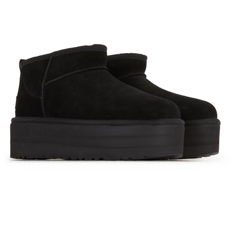 UGG classic mini CLASSIC ULTRA MINI PLATFORM BLACK WOMEN